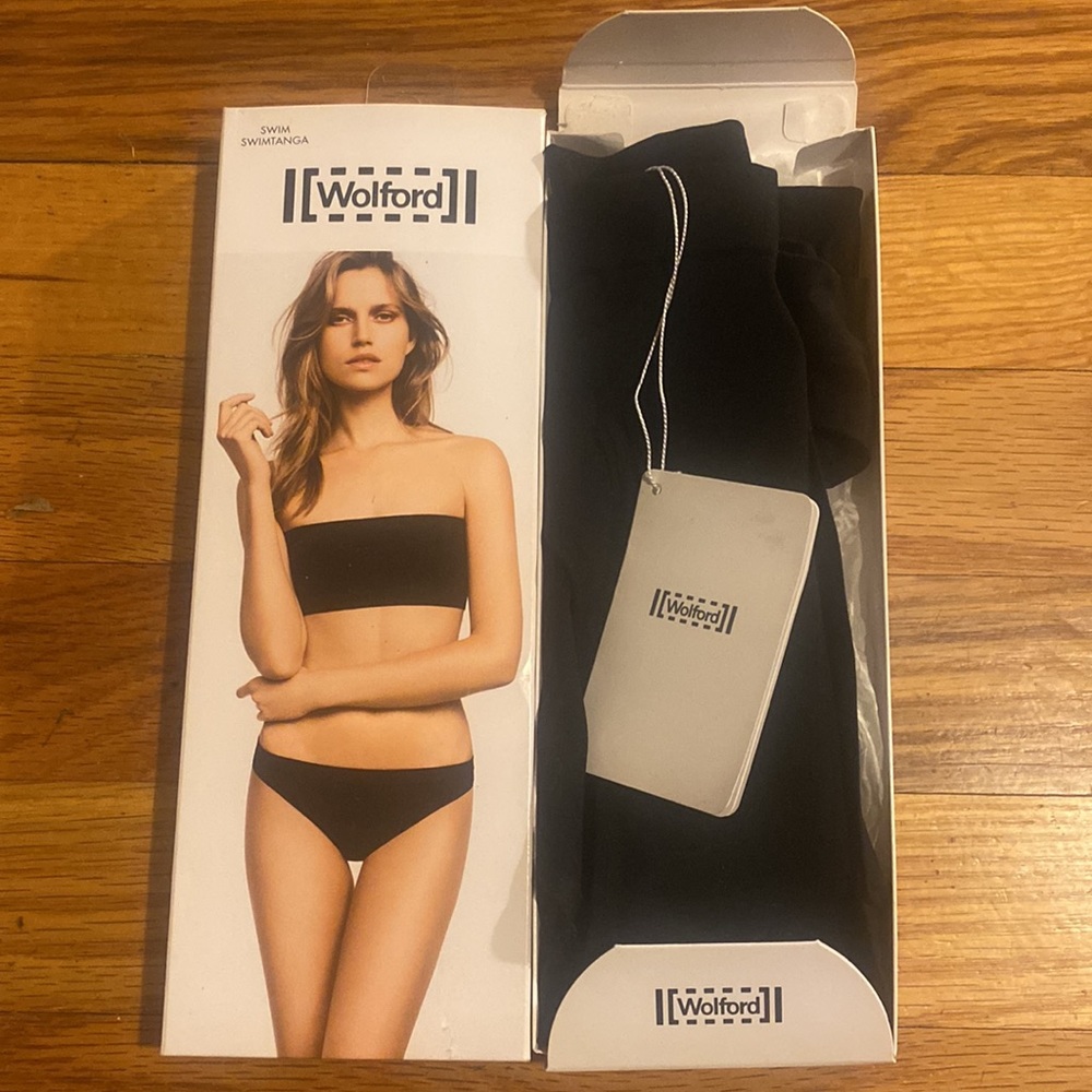 Wolford Swimtanga Bottom Size S Black NWT